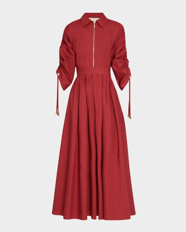 Zimmermann Sunray Pleated Midi Dress | Neiman Marcus