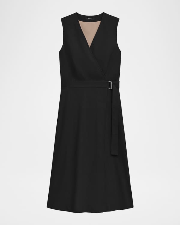 Diane von Furstenberg Abigail 3/4-Sleeve Midi Wrap Dress
