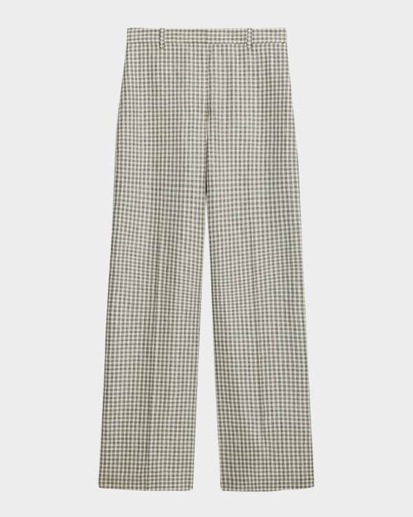 【新品未開封・送料無料】 Theory Pintuck Straight-Leg Tailored Crepe Pants | Neiman Marcus ニット/セーター