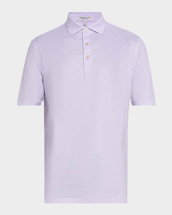 Men's Ambrose Stripe Performance Jersey Polo Shirt