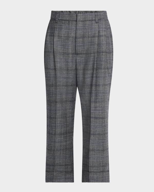 【送料&関税込】Balmain Viscose Pants Balmain 6-Button Crepe Wide-Leg Pants | Neiman Marcus