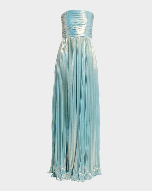 christopher esber aura strapless silk maxi dress Christopher Esber Aura Strapless Maxi Dress