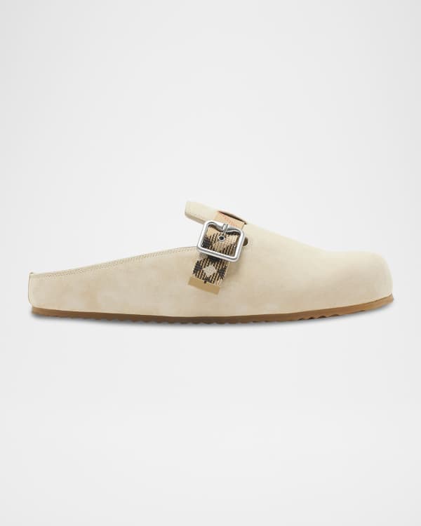 サンダル LOEWE  Slippers and Clogs Men Suede Brown/Grey Loewe Slippers and Clogs Men Suede Brown/Grey | B-Exit – B