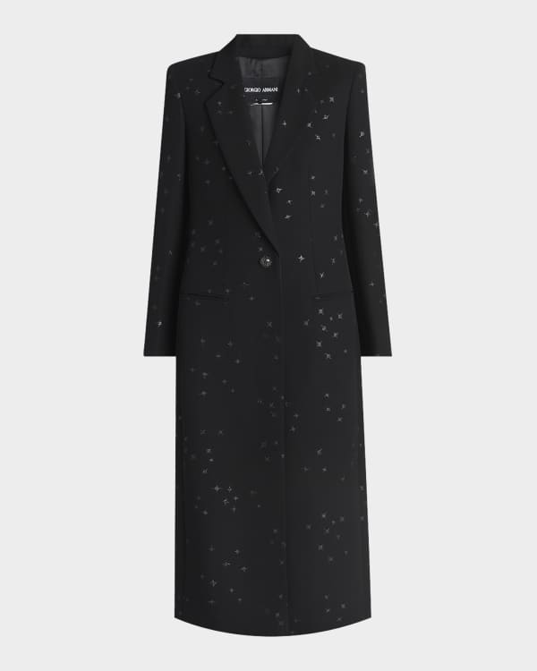 Valentino Garavani Organza Sequin Embroidered Coat | Neiman Valentino Garavani Organza Sequin Embroidered Coat | Neiman