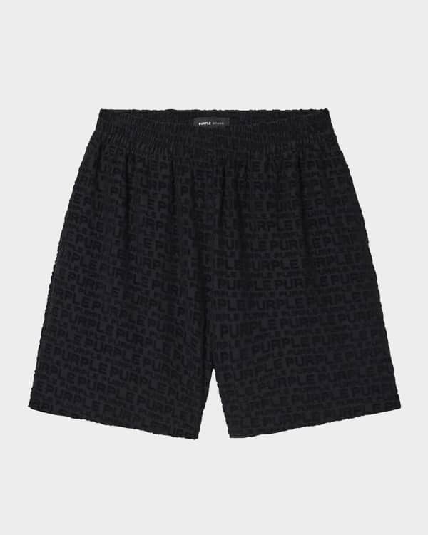 PURPLE Men's Bandana-Print Shorts | Neiman Marcus