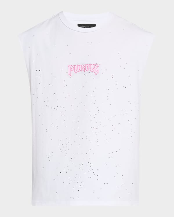 kcham　　DIESEL T-SCOBI Diesel Men's T-Scobi Marbled Cotton Tank Top | Neiman Marcus