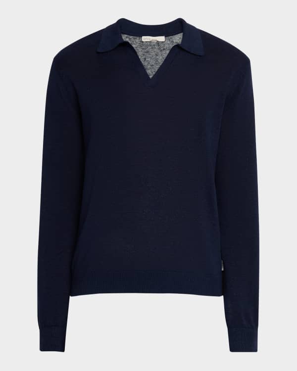 Onia Men's Concealed Quarter-Zip Rugby Polo Shirt | Neiman Onia Men's Concealed Quarter-Zip Rugby Polo Shirt | Neiman
