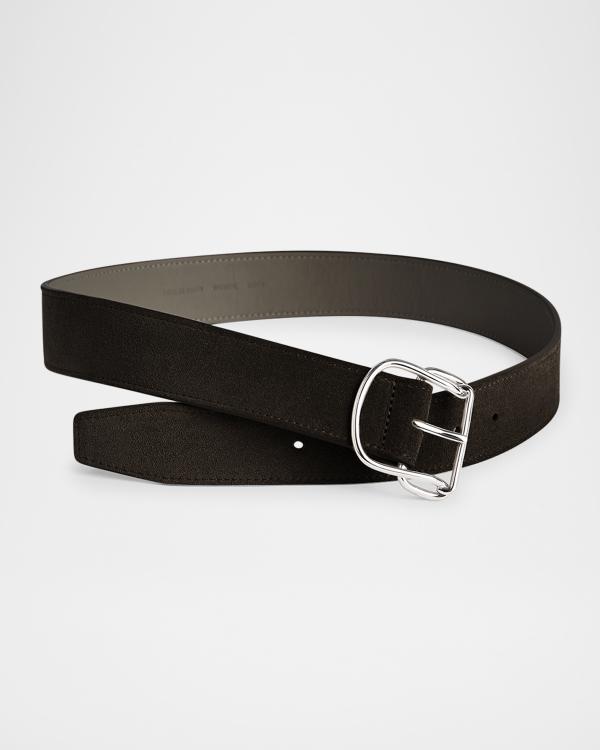 Lafayette 148 New York Tortoise Buckle Leather Belt | Neiman  display picture 3