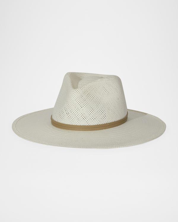NEW SIZE LARGE Van‎ Palma JUDE Natural Wide Brim Hat - Made in France Van Palma Leandro Hand Woven Large Brim Hat | Neiman Marcus main image 2