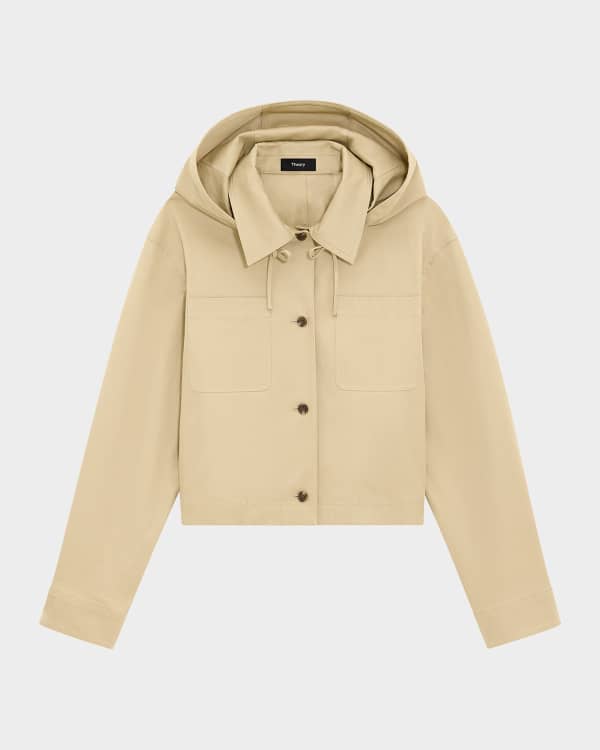 Theory New Divide Double-Face Wool Trench Coat | Neiman Marcus