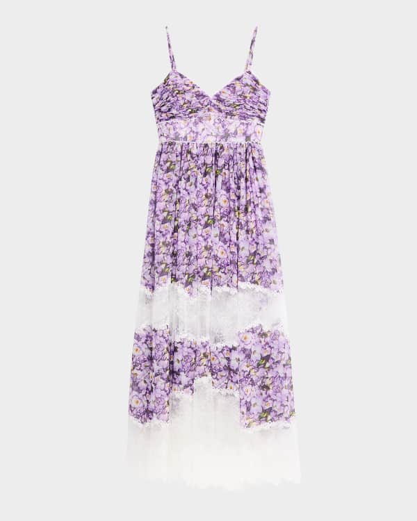 Derek Lam 10 Crosby Celeste Floral Front-Twist Belted Maxi Dress