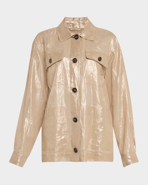 【25SS NEW】DRIES VAN NOTEN / Bongo シルク ロングジャケット Dries Van Noten Bongo Single-Breasted Long Silk Jacket