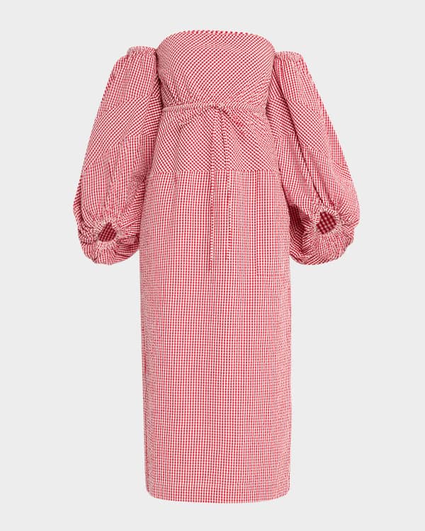 Isabel Marant Lyndsay Spotted Velvet Burnout Flutter-Sleeve