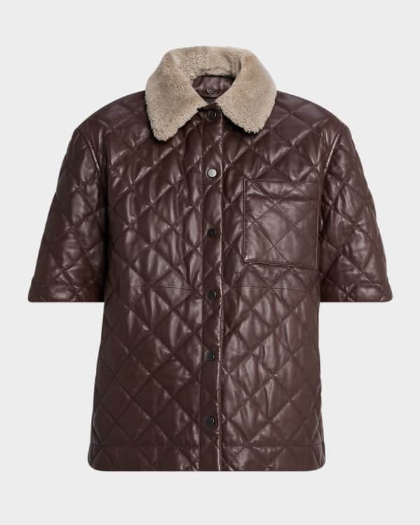 【U LAN】(UNISEX) Raper Leather Balloon Jacket U LAN】(UNISEX) Raper Leather Balloon Jacket