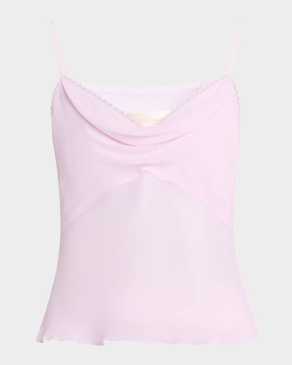 OHOTORO　Pleated Cami Top Eyelet Cami | FBM