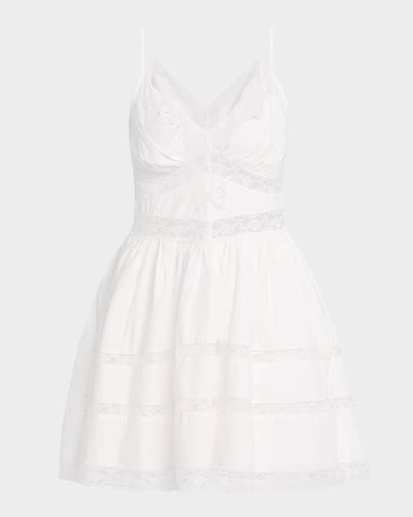 Kofia Lace Ruffle Mini Dress