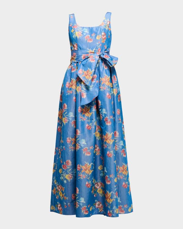 Alice+Olivia■Dita Smocked Neck Godet Maxi Dress■ドレス Buy Alice + Olivia Multicolour Dita Smocked Godet Maxi Dress