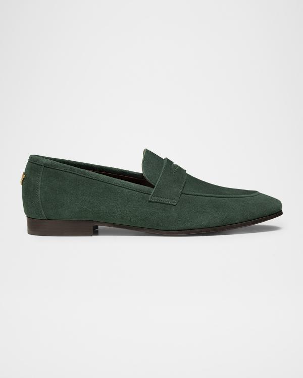 Frye Kenzie Leather Moc-Toe Loafers | Neiman Marcus display picture 2