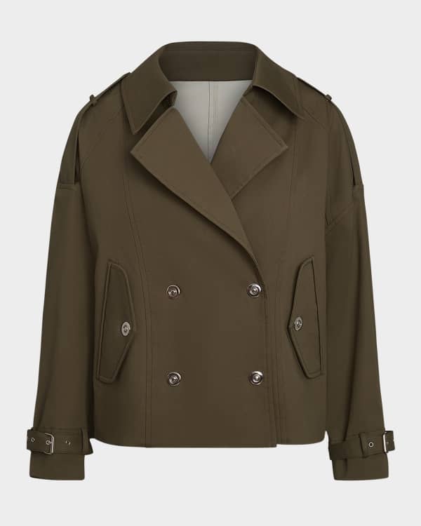 LaMarque Quinn Cropped Trench Jacket | Neiman Marcus