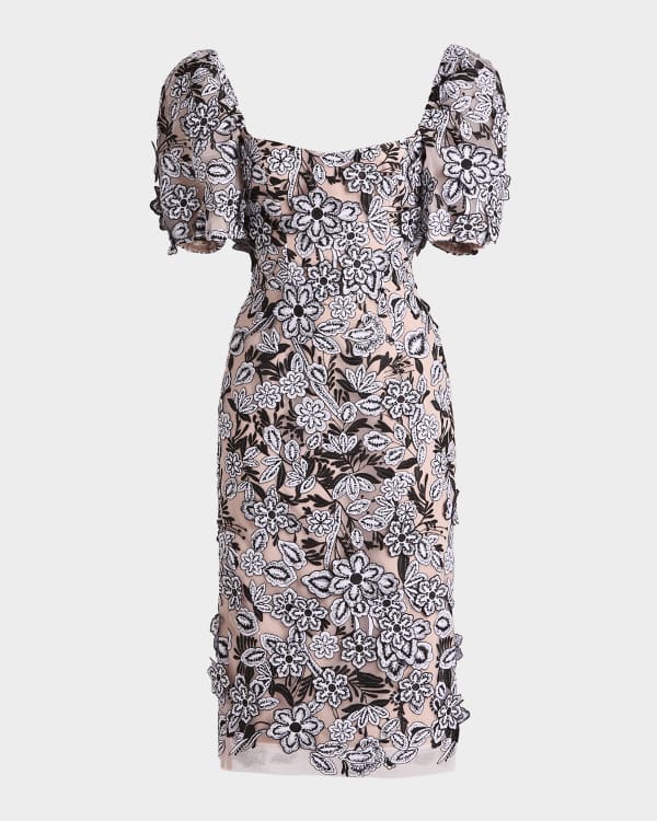 vivian beaded floral strapless maxi cocktail dress VIVIAN MAXI DRESS main image 0