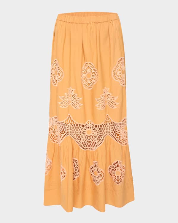 Alessandra Ruched Midi Skirt