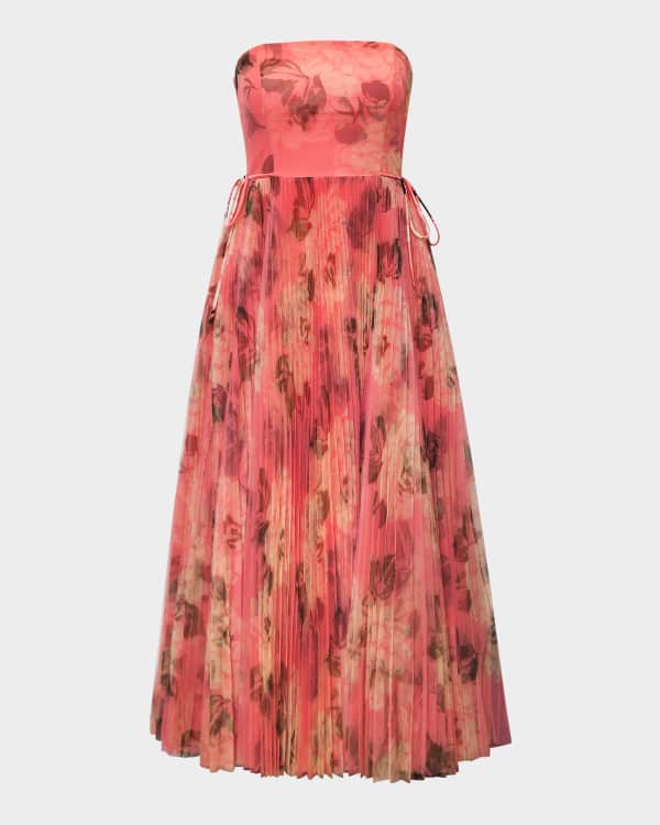 strapless open back dress BCBGMAXAZRIA TULLE TIERED MINI DRESS – Effie's Inc main image 0