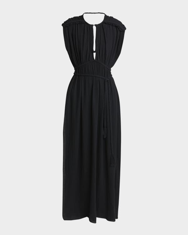 Drake Tiered Ruffle Eyelet Maxi Dress