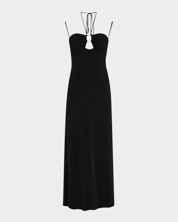 ワンピース VERSACE LONG DRESS (10100001A01253 1B000) Versace cut-out Hooded Maxi Dress | Black | FARFETCH