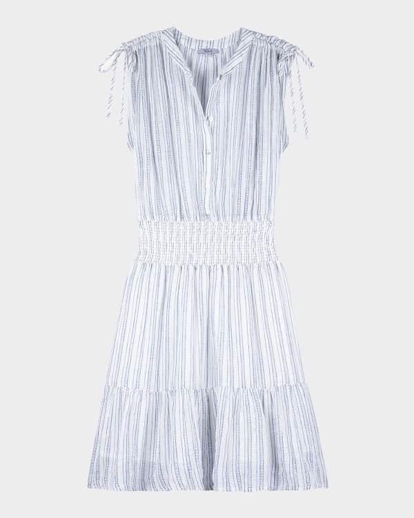 Golden Goose Journey Button-Front Denim Midi Dress | Neiman Marcus