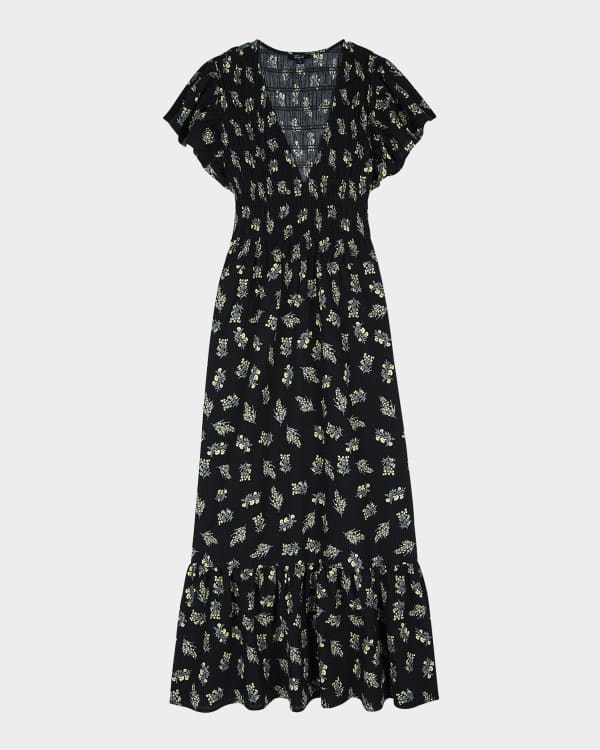 【GANNI】ブラック Broderie Anglaise マキシワンピース Ganni Broderie Anglaise Maxi Dress – Cycle Platform