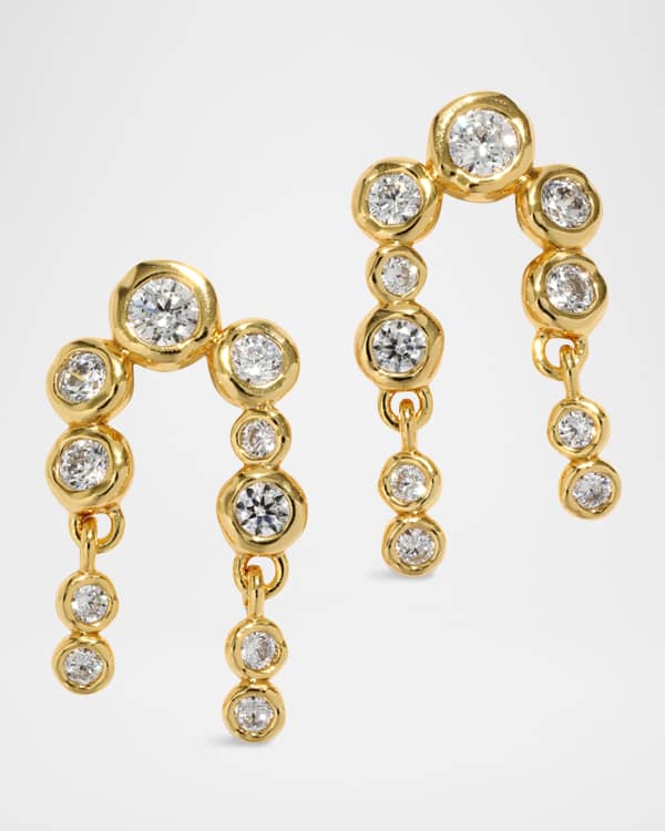 Alexis Bittar Asterales Molten Bezel Stud Earrings | Neiman