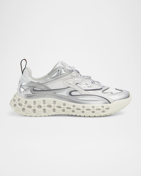 【関税&送料込】Givenchy Light Grey Suede And Mesh Nfnty-52 NFNTY-52 Sneakers in synthetic leather and mesh in - white