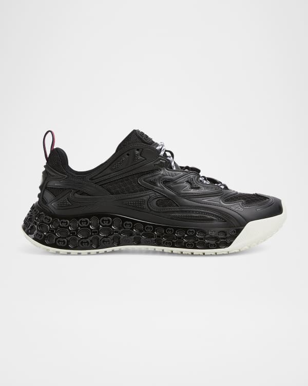 Gucci Men's Embroidered GG Low-Top Sneakers | Neiman Marcus Gucci Men's Embroidered GG Low-Top Sneakers | Neiman Marcus