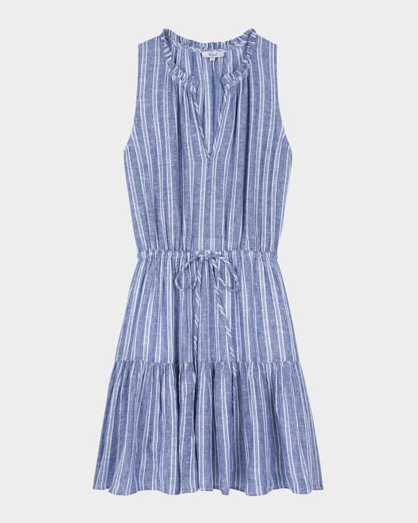 Merlette Aster Tiered Cotton Poplin Mini Dress | Neiman Marcus