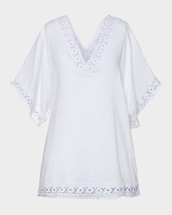 La Blanca Best Escape V-Neck Mini Dress | Neiman Marcus