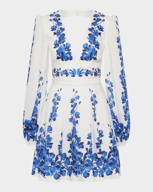SIMKHAI Mercy Circle Lace Mini Dress | Neiman Marcus