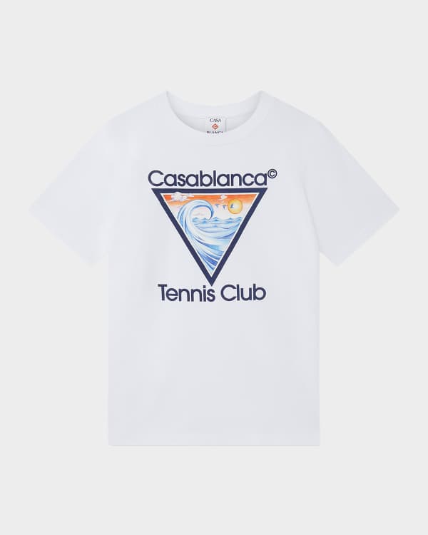 CASABLANCA Men's Floral Logo Graphic T-Shirt | Neiman Marcus
