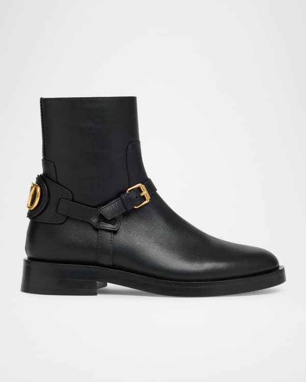 THE ROW Ranger Patent Leather Chelsea Boots | Neiman Marcus