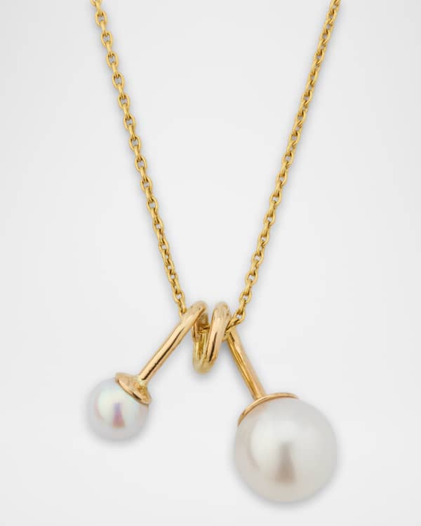 POPPY FINCH Keshi Pearl Toggle Necklace, 40