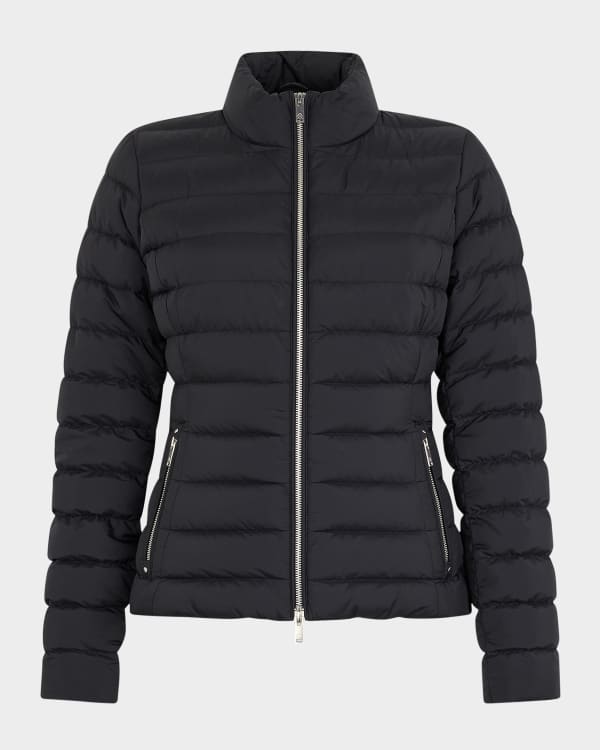 Herno Amelia Water-Resistant Ultralight Nylon A-Line Puffer Herno Amelia Water-Resistant Ultralight Nylon A-Line Puffer