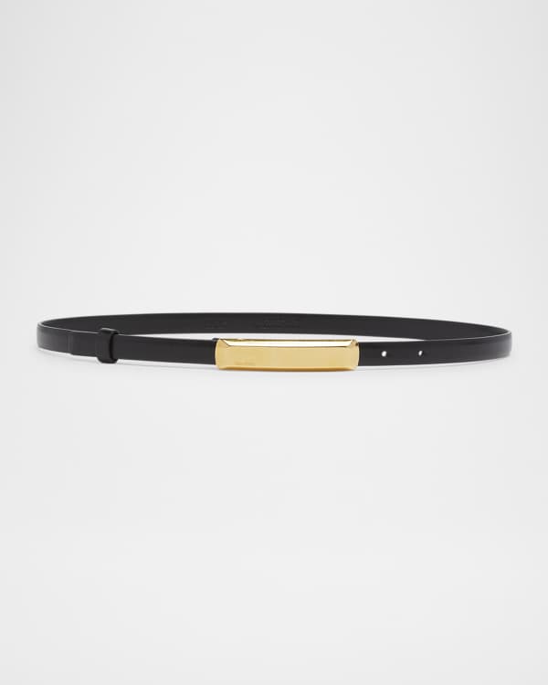 YSL ハートベルト Saint Laurent YSL Cintura Sintra Heart-Buckle Belt | Neiman