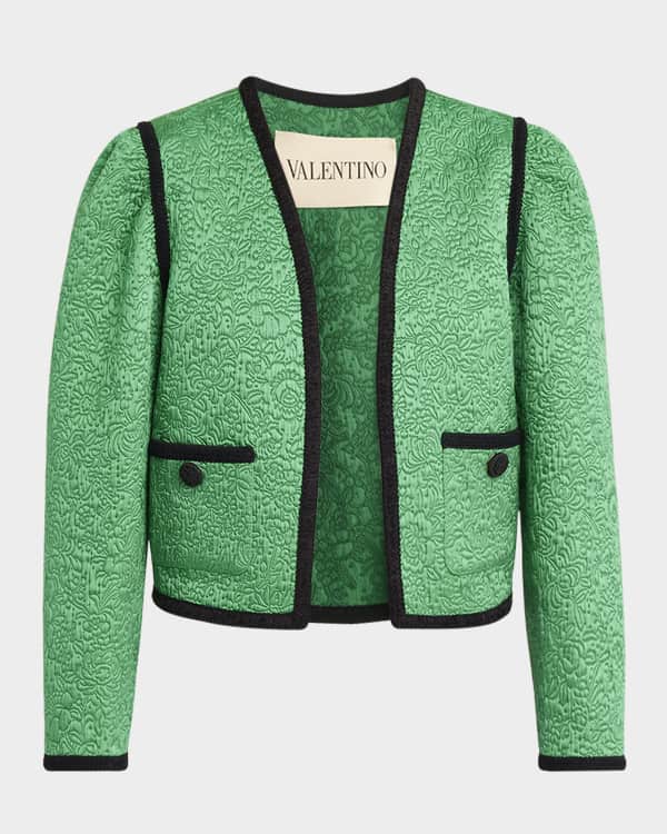 Valentino Garavani Mossi Ribbon Tweed Short Jacket | Neiman