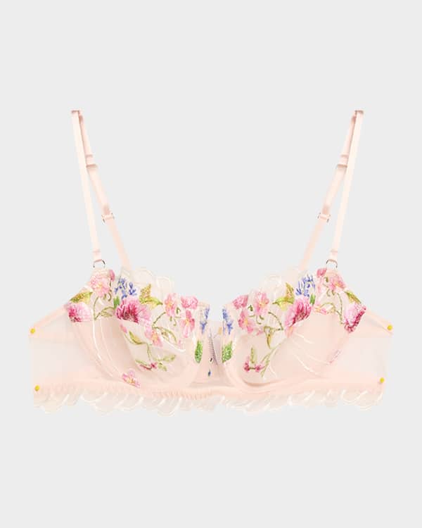 Lise Charmel Eclats D'Or Metallic Embroidered Demi Bra