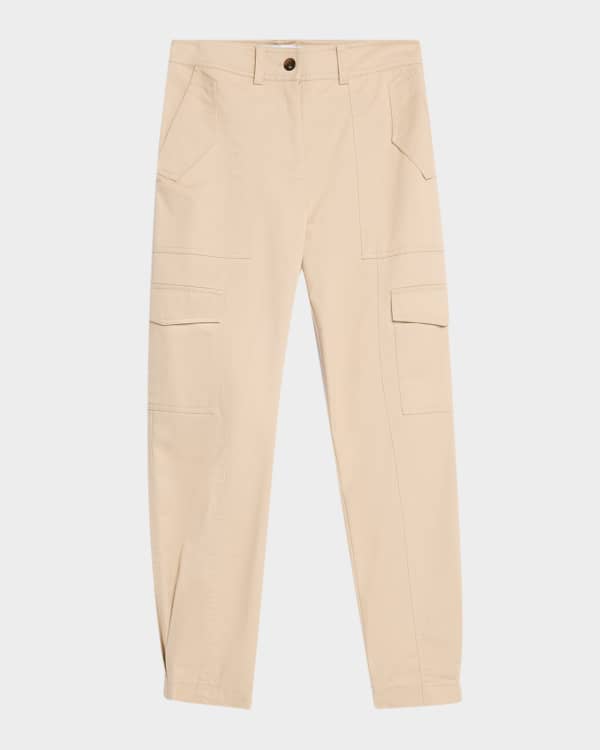 Wide Leg Tencel Cargo Pants