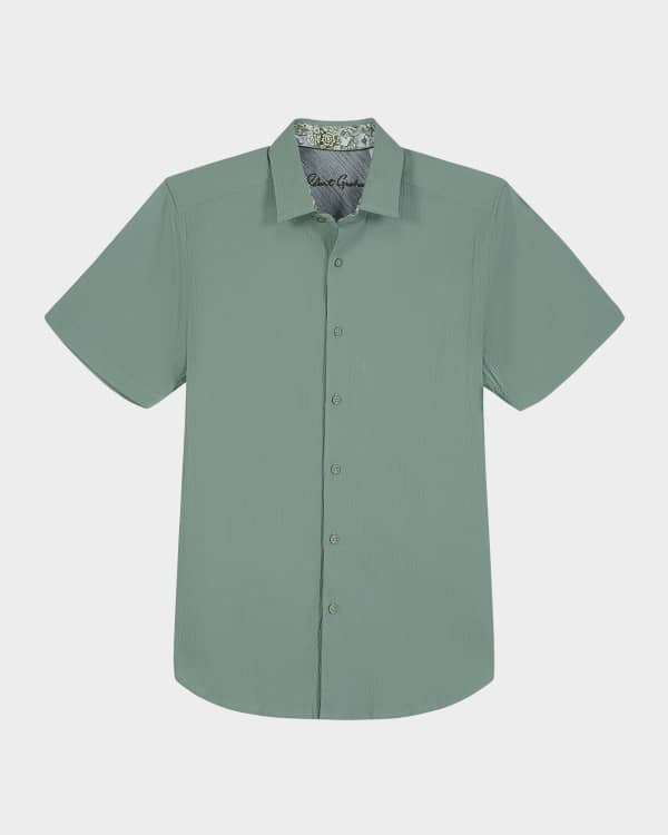 トップス tieme button up T-shirt-GRAY Amazon.com: ZeroXposur Stretch Active SS Button Down Shirt