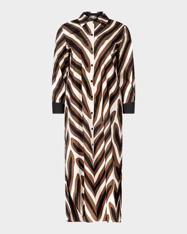 Diane von Furstenberg Tori Geometric-Print Midi Wrap Dress