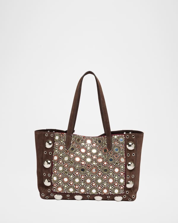 Valentino Garavani VLOGO Medium Toile Iconographe Tote Bag