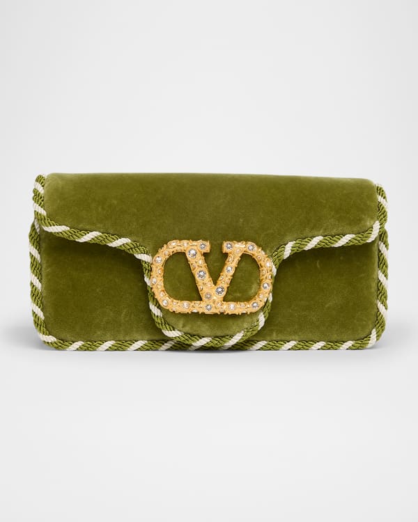 VALENTINOのショルダーバック♪★ ONE STUD CLUTCH★ Valentino Garavani One Stud Metallic Napa Clutch Bag