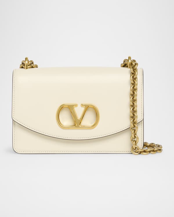 Valentino Garavani Mini VLOGO Drawstring Leather Shoulder