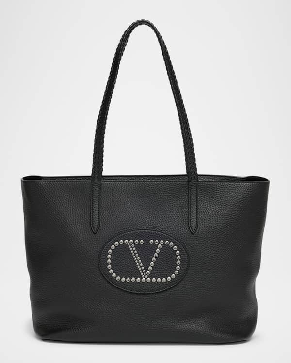 トートバッグ Valentino Garavani Medium tote bag Nellcote in jacquard fabr Valentino Garavani - Medium Nellcôte Black Grainy Leather